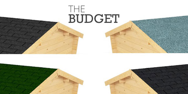 The budget with two sets of apex sheds facing each other