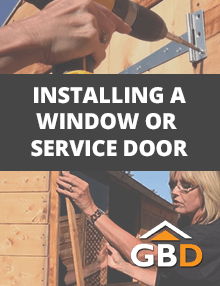 How to install a Window or Service Door in Your Shed