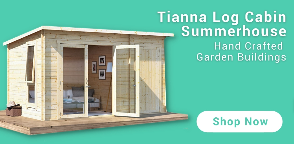 BillyOh Tianna Log Cabin Summerhouse Banner (Teal)