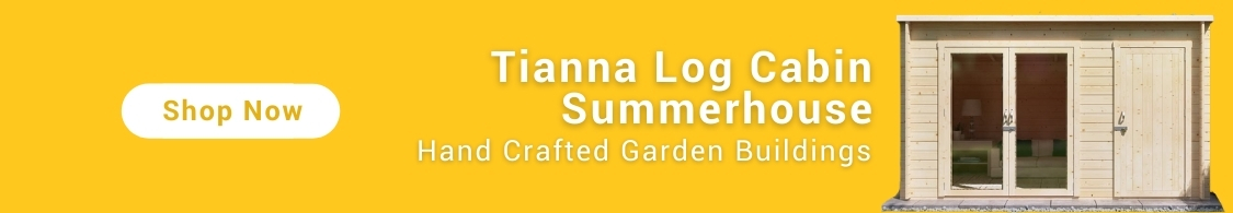 BillyOh Tianna Log cabin Summerhouse banner yellow