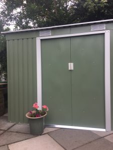 Customer’s Image: Sapphire Apex Metal Shed